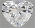 Natural Diamond 0.41 Carats, Heart with  Cut, G Color, VVS2 Clarity and Certified by GIA