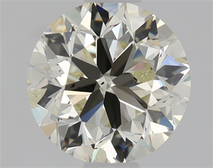 Picture of Natural Diamond 1.00 Carats, Round with Very Good Cut, K Color, SI2 Clarity and Certified by IGI