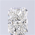 Natural Diamond 3.21 Carats, Radiant with  Cut, H Color, SI1 Clarity and Certified by GIA