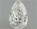 Natural Diamond 0.53 Carats, Pear with  Cut, I Color, IF Clarity and Certified by GIA