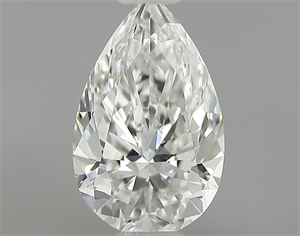Picture of Natural Diamond 0.53 Carats, Pear with  Cut, I Color, IF Clarity and Certified by GIA