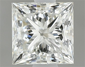 Picture of Natural Diamond 0.82 Carats, Princess with  Cut, J Color, VVS1 Clarity and Certified by GIA