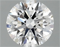 Lab Grown Diamond 1.02 Carats, Round with Ideal Cut, D Color, VS1 Clarity and Certified by IGI