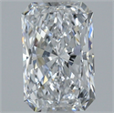 Natural Diamond 1.50 Carats, Radiant with  Cut, D Color, SI1 Clarity and Certified by GIA