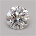Lab Grown Diamond 0.74 Carats, Round with Excellent Cut, D Color, VVS2 Clarity and Certified by GIA