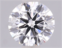 Lab Grown Diamond 0.71 Carats, Round with Ideal Cut, D Color, VS1 Clarity and Certified by IGI