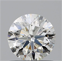 Natural Diamond 0.90 Carats, Round with Excellent Cut, J Color, SI1 Clarity and Certified by GIA