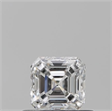 Natural Diamond 0.51 Carats, Asscher with  Cut, E Color, VS1 Clarity and Certified by GIA