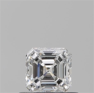 Picture of Natural Diamond 0.51 Carats, Asscher with  Cut, E Color, VS1 Clarity and Certified by GIA