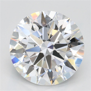 Picture of Lab Grown Diamond 3.45 Carats, Round with Ideal Cut, D Color, IF Clarity and Certified by IGI