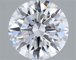 Picture of Lab Grown Diamond 3.00 Carats, Round with Ideal Cut, D Color, VVS1 Clarity and Certified by IGI