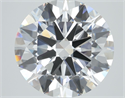 Lab Grown Diamond 1.04 Carats, Round with Ideal Cut, D Color, VVS1 Clarity and Certified by IGI