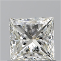 Natural Diamond 0.84 Carats, Princess with  Cut, J Color, VVS1 Clarity and Certified by GIA