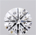 Lab Grown Diamond 2.01 Carats, Round with Ideal Cut, D Color, IF Clarity and Certified by IGI