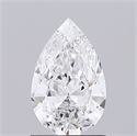 Natural Diamond 0.83 Carats, Pear with  Cut, E Color, SI2 Clarity and Certified by GIA