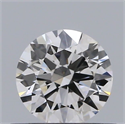 Natural Diamond 0.43 Carats, Round with Excellent Cut, H Color, VVS1 Clarity and Certified by GIA