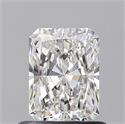 Natural Diamond 0.73 Carats, Radiant with  Cut, F Color, VS1 Clarity and Certified by GIA