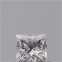 Diamante Natural 0.28 quilates, Princesa , Color D, claridad VVS2 y certificado GIA
