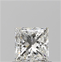 Natural Diamond 0.80 Carats, Princess with  Cut, I Color, VVS1 Clarity and Certified by GIA