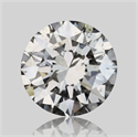 Natural Diamond 0.70 Carats, Round with Very Good Cut, G Color, I1 Clarity and Certified by GIA