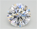 Lab Grown Diamond 1.24 Carats, Round with Ideal Cut, E Color, VVS2 Clarity and Certified by IGI