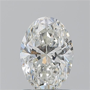 Picture of Natural Diamond 1.21 Carats, Oval with  Cut, H Color, SI2 Clarity and Certified by GIA