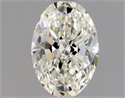 Natural Diamond 0.64 Carats, Oval with  Cut, J Color, VVS2 Clarity and Certified by GIA