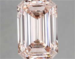 Picture of Lab Grown Diamond 4.16 Carats, Emerald with  Cut, Fancy Intense Pink Color, VS1 Clarity and Certified by IGI