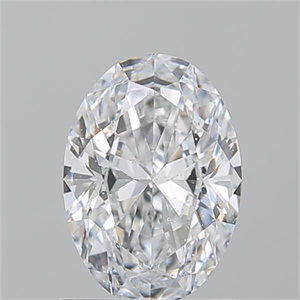 Picture of Natural Diamond 1.01 Carats, Oval with  Cut, D Color, SI1 Clarity and Certified by GIA
