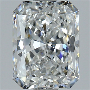 Picture of Natural Diamond 1.51 Carats, Radiant with  Cut, F Color, VS1 Clarity and Certified by GIA