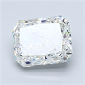 Natural Diamond 1.70 Carats, Radiant with  Cut, I Color, SI1 Clarity and Certified by GIA