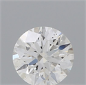 Natural Diamond 0.44 Carats, Round with Excellent Cut, F Color, SI2 Clarity and Certified by IGI