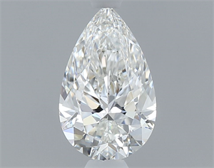 Picture of Natural Diamond 0.50 Carats, Pear with  Cut, F Color, VVS2 Clarity and Certified by GIA