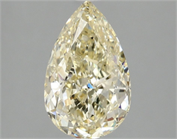 Picture of Lab Grown Diamond 2.04 Carats, Pear with  Cut, Fancy Intense Yellow Color, VS1 Clarity and Certified by IGI