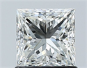 Natural Diamond 1.01 Carats, Princess with  Cut, H Color, VS2 Clarity and Certified by GIA