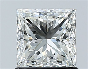 Picture of Natural Diamond 1.01 Carats, Princess with  Cut, H Color, VS2 Clarity and Certified by GIA