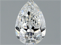 Natural Diamond 0.65 Carats, Pear with  Cut, E Color, SI1 Clarity and Certified by GIA