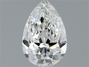 Picture of Natural Diamond 0.65 Carats, Pear with  Cut, E Color, SI1 Clarity and Certified by GIA