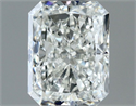 Natural Diamond 0.50 Carats, Radiant with  Cut, I Color, VVS2 Clarity and Certified by GIA