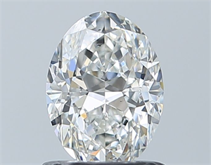 Picture of Natural Diamond 0.90 Carats, Oval with  Cut, F Color, SI1 Clarity and Certified by GIA