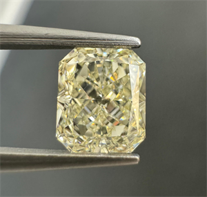 Picture of Natural Diamond 1.22 Carats, Radiant with  Cut, N Color, VS1 Clarity and Certified by GIA