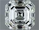 Natural Diamond 1.00 Carats, Asscher with  Cut, I Color, IF Clarity and Certified by IGI