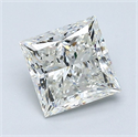 Diamante Natural 1.33 quilates, Princesa , Color J, claridad VS2 y certificado GIA