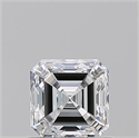 Diamante Natural 0.90 quilates, Asscher , Color E, claridad VS2 y certificado GIA
