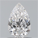 Natural Diamond 0.58 Carats, Pear with  Cut, E Color, VS1 Clarity and Certified by GIA