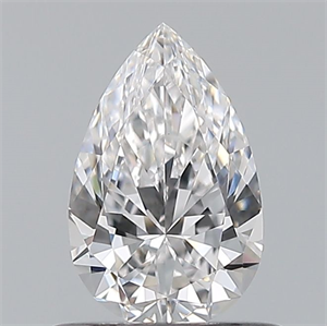 Picture of Natural Diamond 0.58 Carats, Pear with  Cut, E Color, VS1 Clarity and Certified by GIA