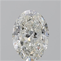 Natural Diamond 1.70 Carats, Oval with  Cut, J Color, SI2 Clarity and Certified by GIA
