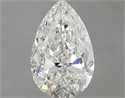 Natural Diamond 0.90 Carats, Pear with  Cut, G Color, SI1 Clarity and Certified by GIA
