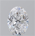 Natural Diamond 1.20 Carats, Oval with  Cut, D Color, SI1 Clarity and Certified by GIA