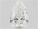Natural Diamond 0.53 Carats, Pear with  Cut, G Color, SI1 Clarity and Certified by GIA